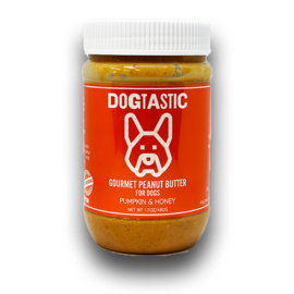 SoSodaPup Dogtastic Gourmet Peanut Butter For Dogs – Pumpkin & Honey Flavor