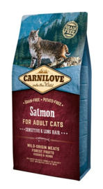 Carnilove Adult Salmon  Sensitive&Longhair 6KG