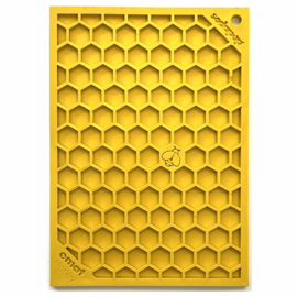 SodaPup Lickmat Honeycomb Small – Yellow