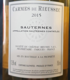 Carmes de Rieussec Sauternes 2015