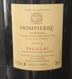 Château Dompierre Pauillac 2015