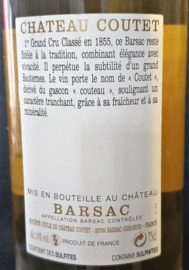 Château Coutet Sauternes Barsac (Premier Grand Cru Classé) 2015