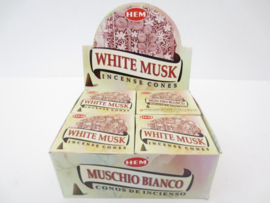 Hem Wierook kegeltjes White Musk
