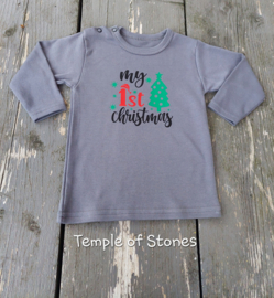 Kinder shirt Donker grijs lange mouw