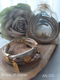 DIY armband pakket goudkleurig