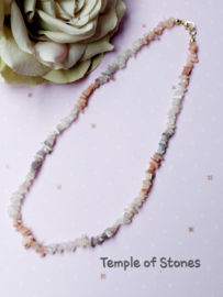 Maansteen mix spilt ketting