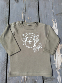 Kinder shirt Leger groen lange mouw
