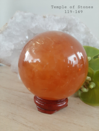 Citrien Calciet kwarts bol 65mm