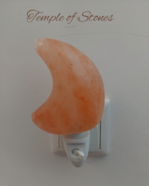 Zout nachtlampje maan oranje