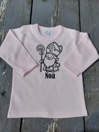 Kinder shirt rose lange mouw