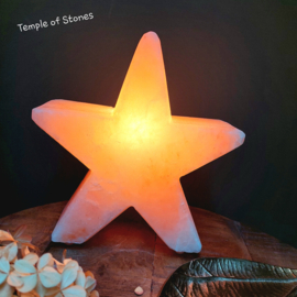 Zoutlamp ster oranje