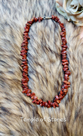 Rode Jaspis splitketting