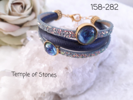 Armband blauw 18-22cm