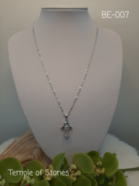 Ketting met kristallen engel rose