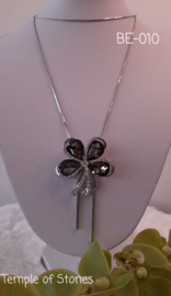 Strass ketting bloem
