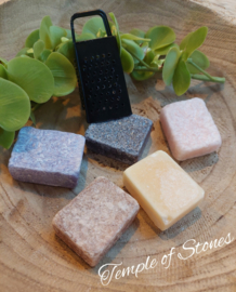 Set geurblokjes (5x), Vanille, Rozen, Amber, Lavendel, Musk inclusief mini rasp