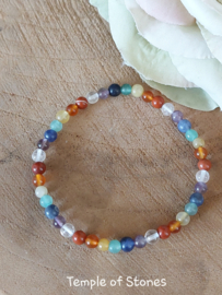 Chakra armband 4mm kraal