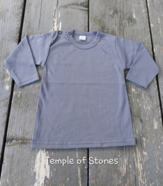 Kinder shirt donker grijs lange mouw