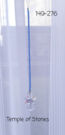 Kristallen engel  helder /blauw