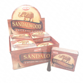 Hem Wierook kegeltjes Sandalwood