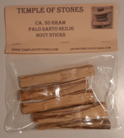 Palo Santo stokjes van ± 10 cm, verp. ca. 50 gram