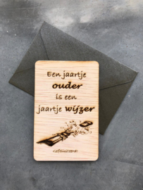 Jaartje ouder, jaartje wijzer