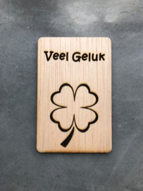 Veel geluk klaver