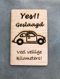 Geslaagd rijbewijs