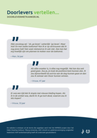 Flyer Doorleven met kanker | HDI