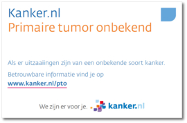 Verwijskaartjes primaire tumor onbekend (PTO) (per doosje van 25 stuks)