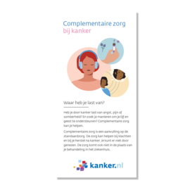 Folder Complementaire zorg bij kanker