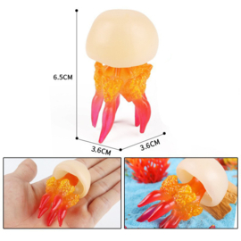 Jellyfish orange/white