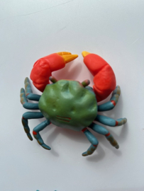 Krab met rode scharen