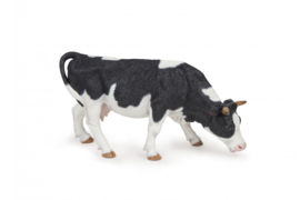 Zwartbonte koe grazend  Papo 51150