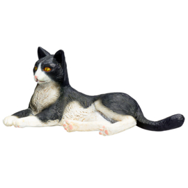 Kat liggend zw/w  Mojo  387367