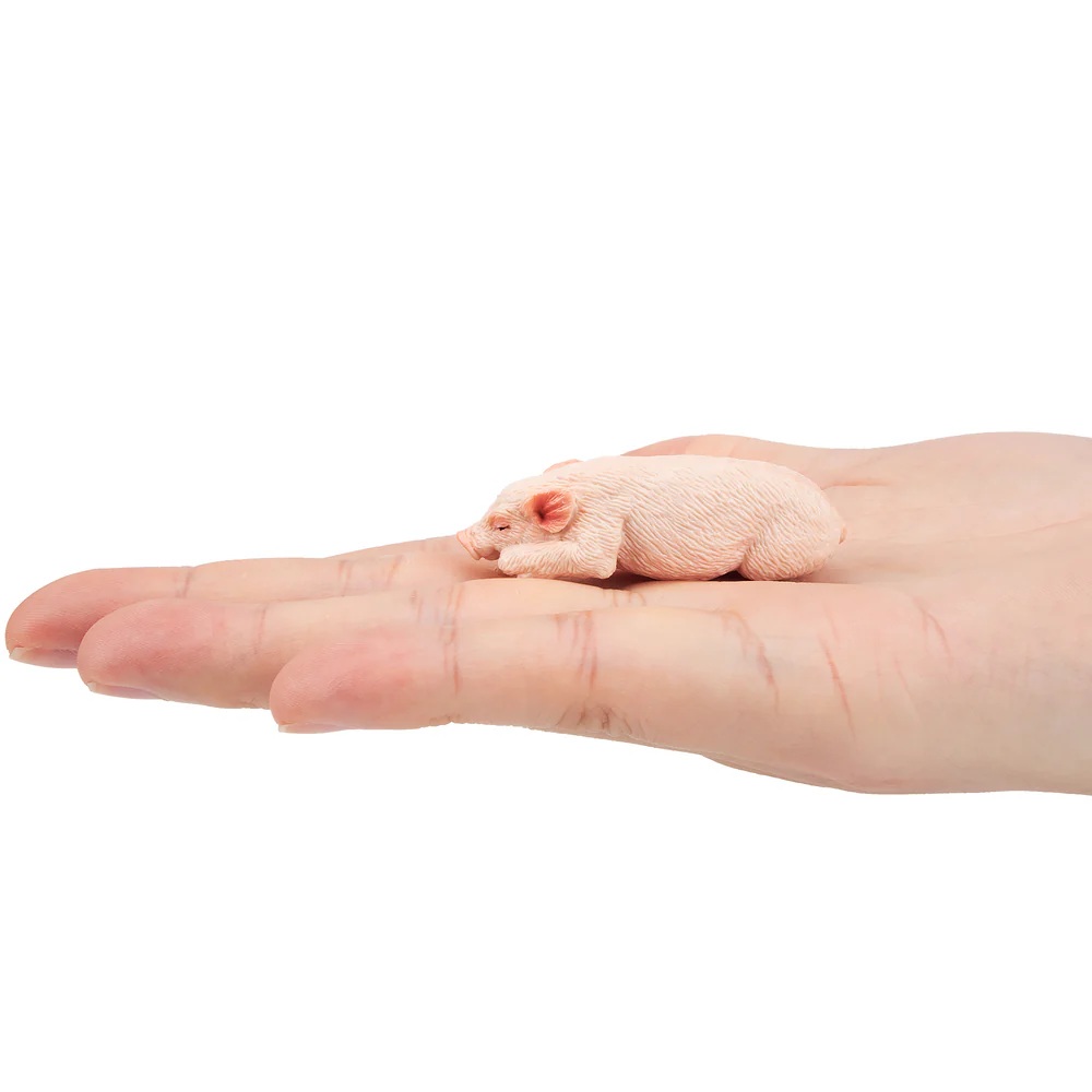 Sleeping Pink Piglet  Toymany