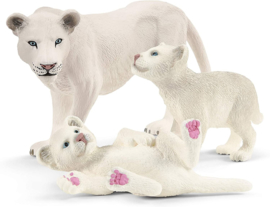 Leeuw wit met welpjes Schleich 42505