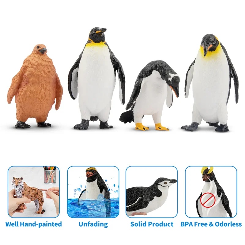 Penguins  set  12 spieces Toymany