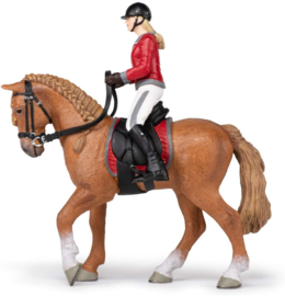 Walking horse with riding girl - Papo 51564