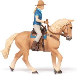 Paard en cowgirl - Papo 51566