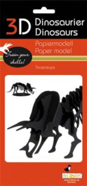Triceratops 3D paper model