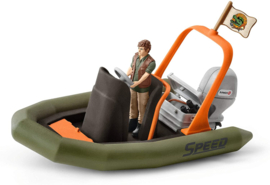 Rubberboot met ranger - Schleich 42352