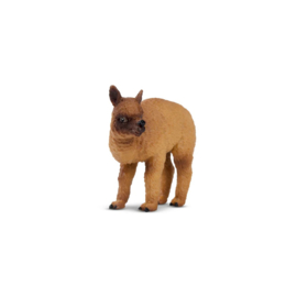 Standing Brown Alpaca Baby  Toymany