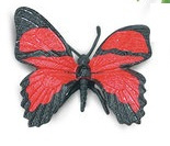 Vlinder rood mini