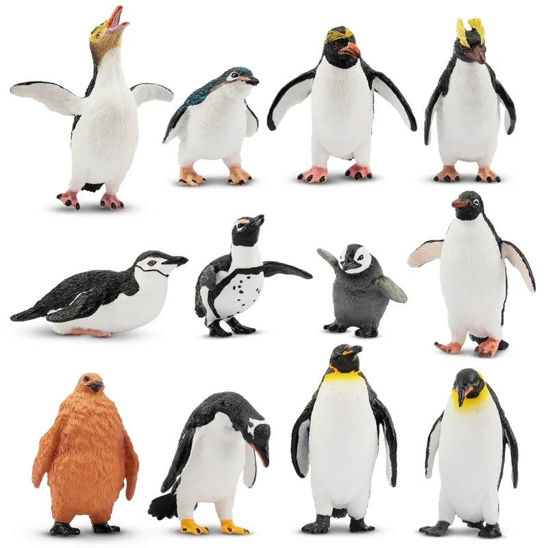 Pinguins  set  12 stuks Toymany