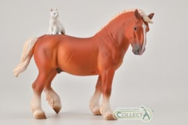 Trekpaard met kat  CollectA 88916