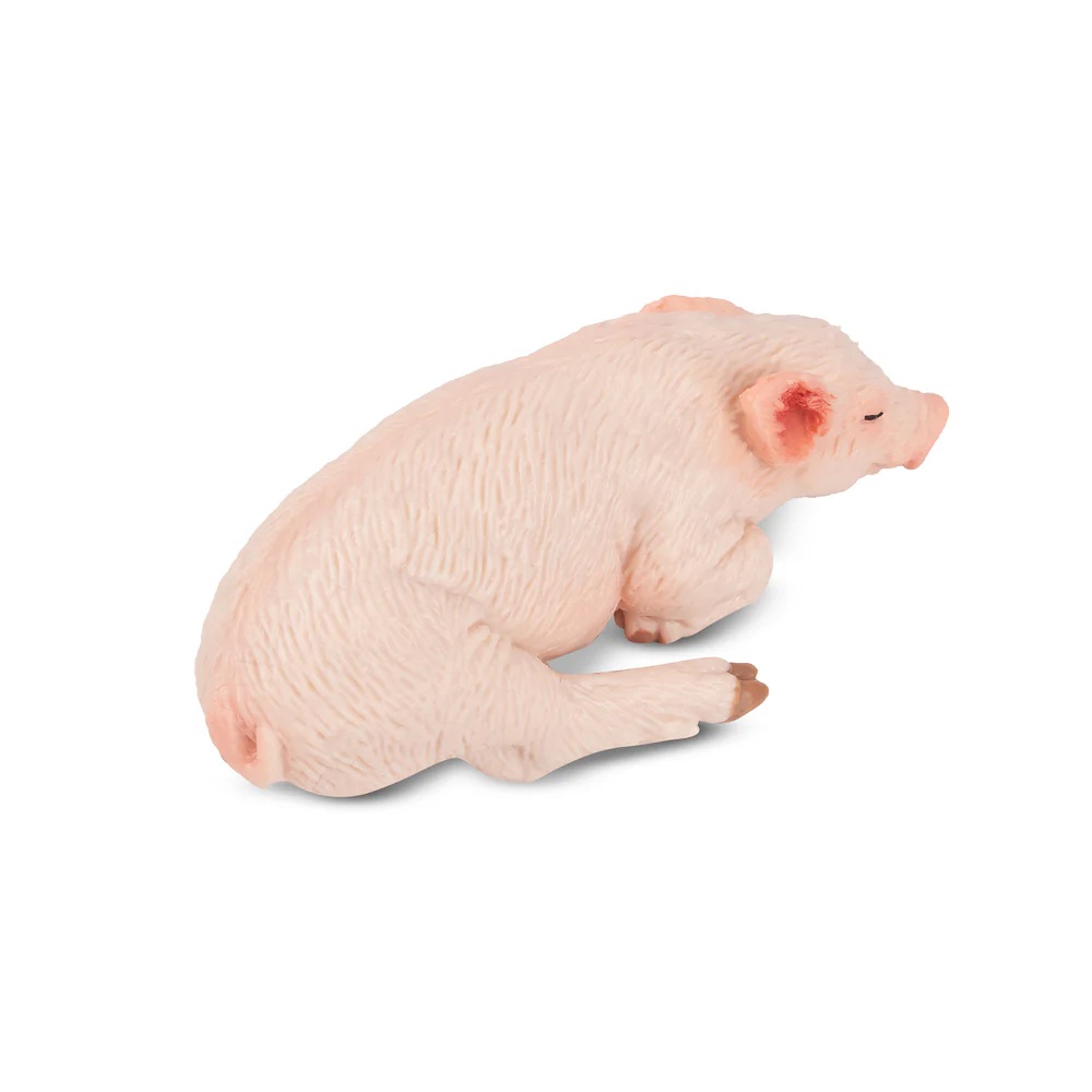 Sleeping Pink Piglet  Toymany
