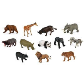 WILDLIFE   set met 12 wilde dieren CollectA 89105