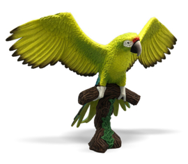 Great green macaw   Soldier's macaw  Bullyland 69392