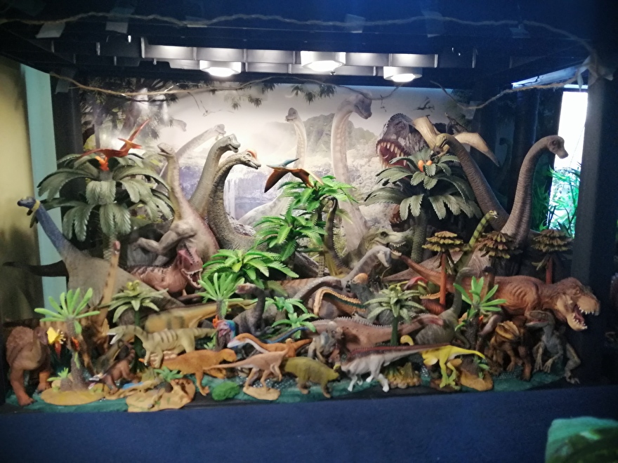 Dinosaurus diorama